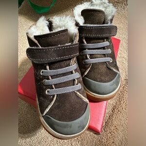 See Kai Run Devon Brown Shearling Fall/Winter Shoes